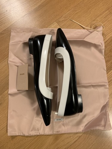 Prada leder flache - prada,
