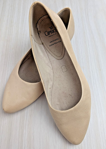 Cremefarbene caprice leder - caprice,