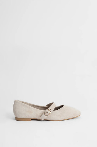 Oasis beige ballerinas damen - beige,