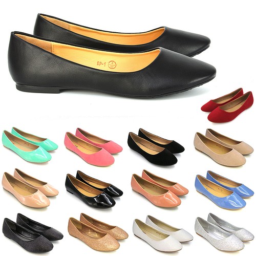 Flache damen pumps slipper - damen-pumps,