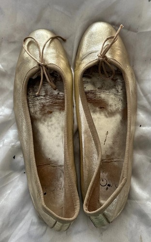 Damen ballerinas leder gold - damen,