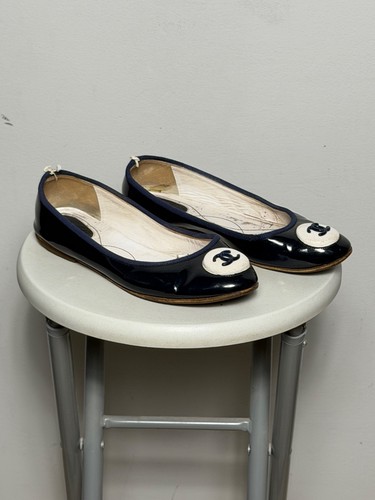 Chanel cambon navy - cambon, patent