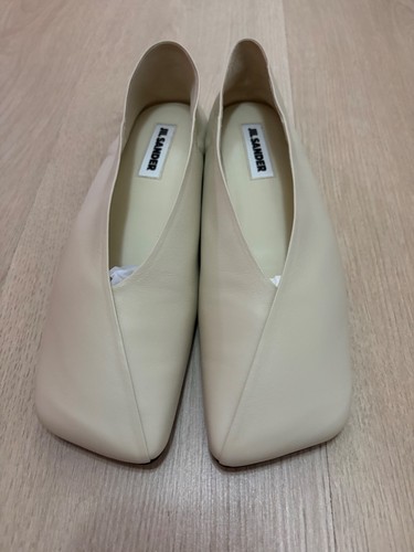 Jil sander leder ballerinas - sander,