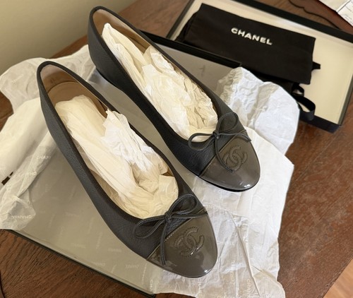 Chanel ballerinas grau khaki - ballerinas,