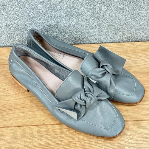 Büro ballerinas grau - grau, leder