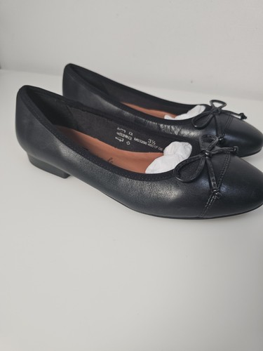 Leder ballerina pumps gr - m&s,